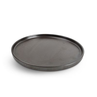 Assiette plate 28,5xH2cm black Verso