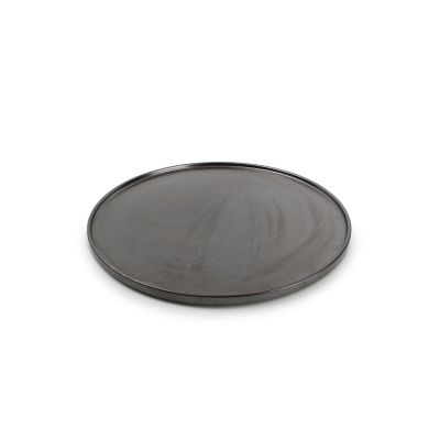 Assiette plate 31xH1,2cm black Verso