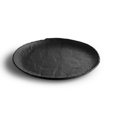 Plate 29cm black Livelli