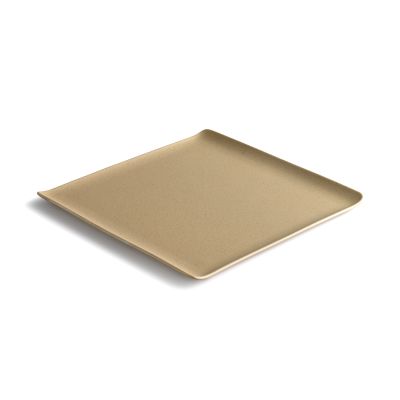 Assiette plate 27x27cm beige Verso