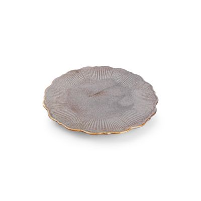 Assiette plate 21,5cm bronze Floret