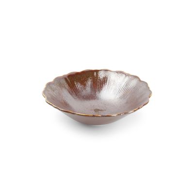 Bowl 20,5xH6,5cm bronze Floret