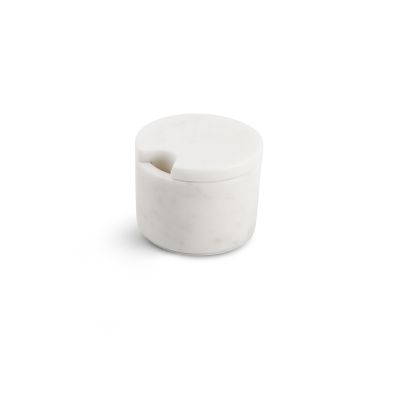 Sugar pot 7,5xH5,5cm white marble Pura