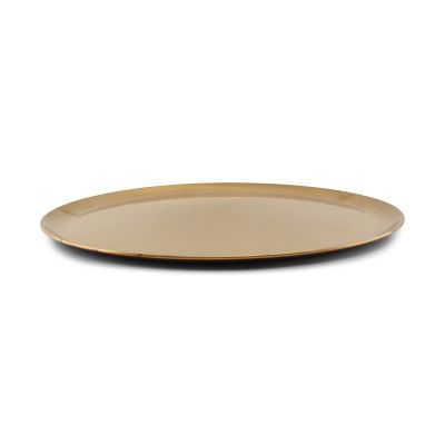 Serving tray 44,5xH1cm antique gold Serve