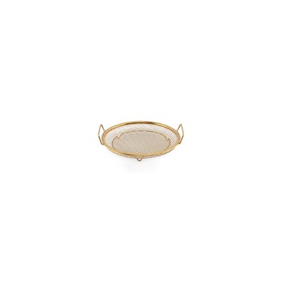 Wire basket 20xH3cm gold Serve