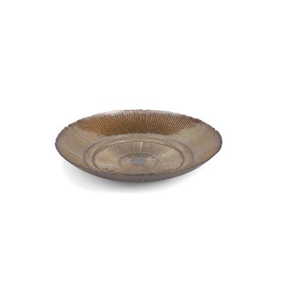 Decorative dish 33xH6cm glass soleil Cosmo