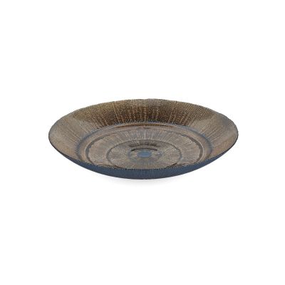 Decorative dish 40xH6,5cm glass soleil Cosmo