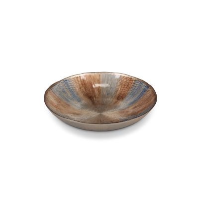 Sierschaal 33xH6cm glas autumn Cosmo