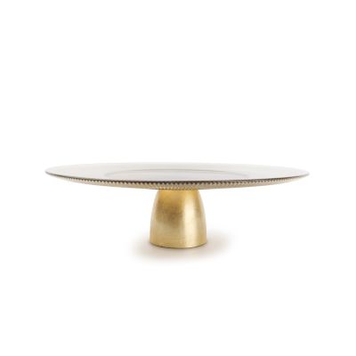 Cake stand 33xH10cm gold Glint