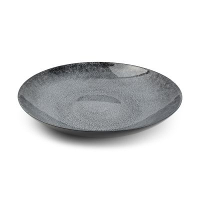 Decorative dish 40xH6,2cm glass midnight Cosmo