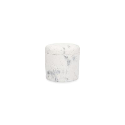 Storage jar 9,5xH9,5cm marble white Suds