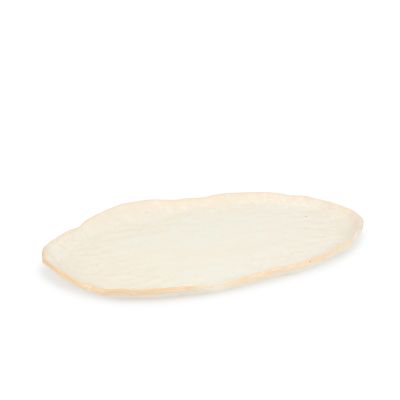 Serving dish 39x23,5xH2,5cm beige Nomad