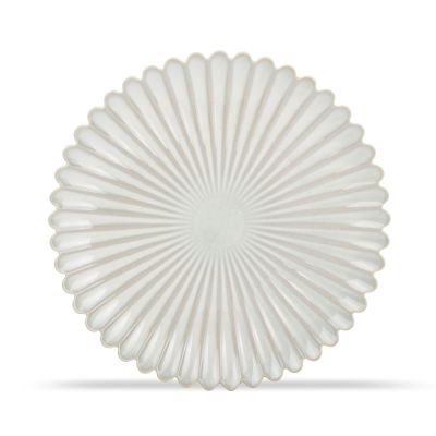 Plate 25cm nuance white Lotus