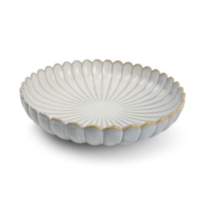 Assiette creuse 24xH5cm nuance white Lotus