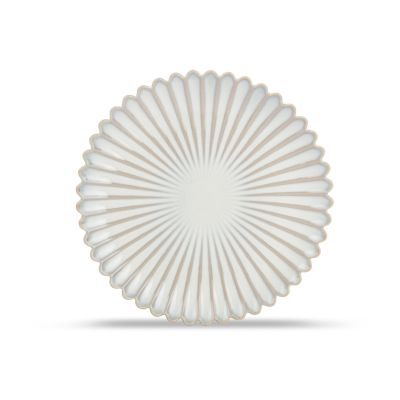 Assiette plate 20cm nuance white Lotus