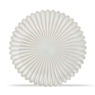 Assiette plate 25cm nuance white Lotus
