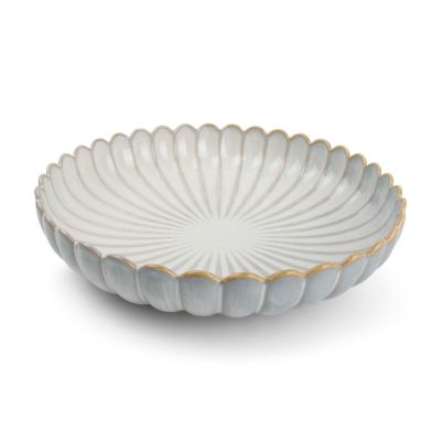 Assiette creuse 24xH5cm nuance white Lotus