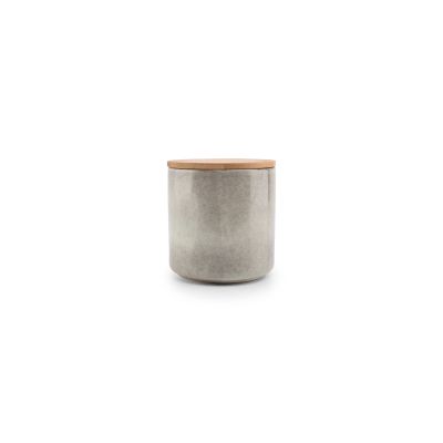 Canister 12,5xH13,5cm with lid grey Bake