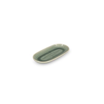 Serveerschaal 23x12cm groen Cameo