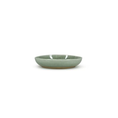 Serveerschaal 28xH6cm groen Cameo