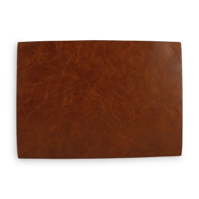 Placemat 43x30cm lederlook cognac vague Tabletop