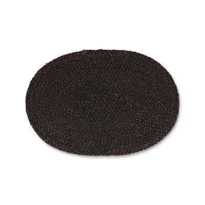 Placemat 45x30cm oval mais husk black TableTop