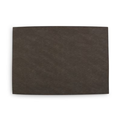 Placemat 43x30cm lederlook taupe cross Dinner