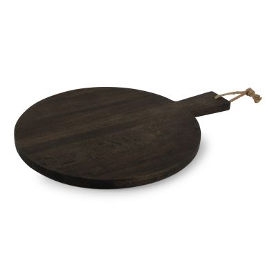 Serving board 48x37cm round wood Ancient