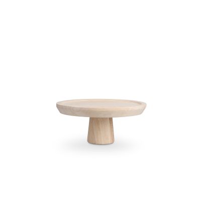 Plat à tarte sur pied 22xH9,5cm mango Rural