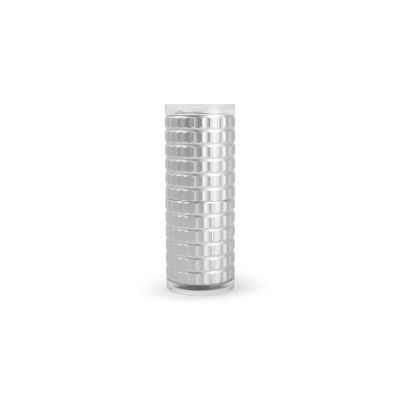 Pepper/salt grinder H12,5cm ribbed silver Savor