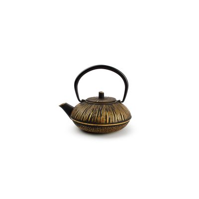 Teapot 50cl stripes gold/black My Tea