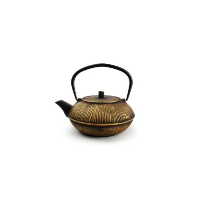 Teapot 80cl stripes gold/black My Tea