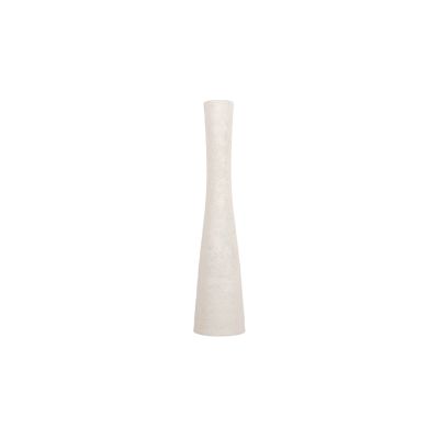 Vaas 8xH29cm organisch wit Cone