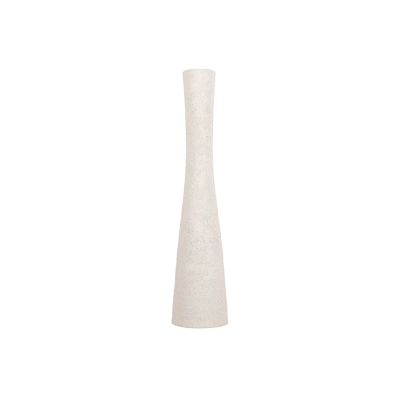 Vaas 9xH40,5cm organisch wit Cone