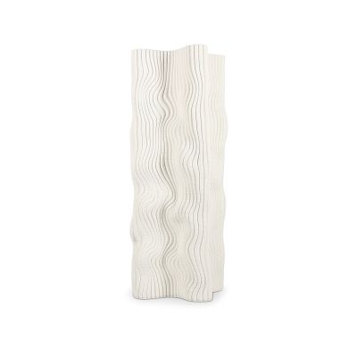 Vaas 18x18xH42,5cm fluid white Vea