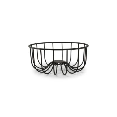 Wire basket 16xH7cm black Octo