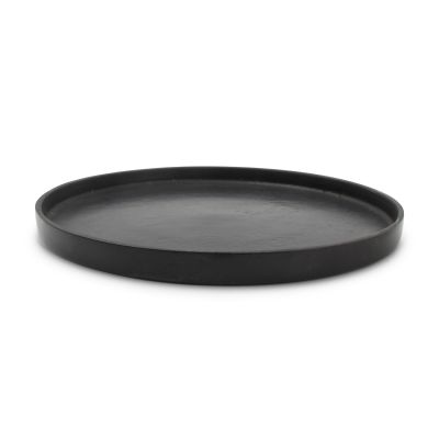 Decorative dish 37xH1,5cm black Palace