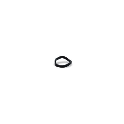 Rond de serviette 4,5cm organique noir Charm - set/4
