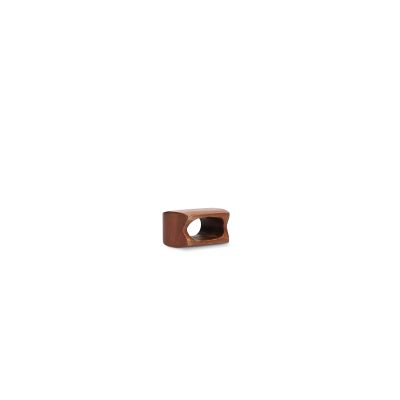 Napkin ring 5,5x4cm rectangular wood Moku - set/4
