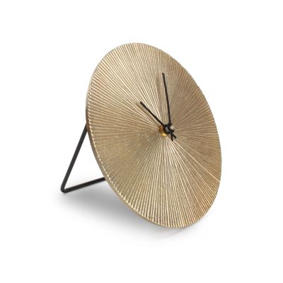 Table clock 26cm gold ribble Zone