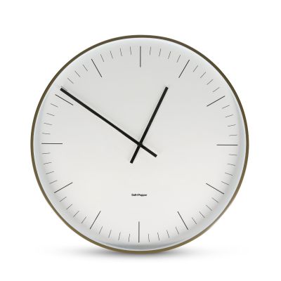 Wanduhr 51x10cm grün Pulse