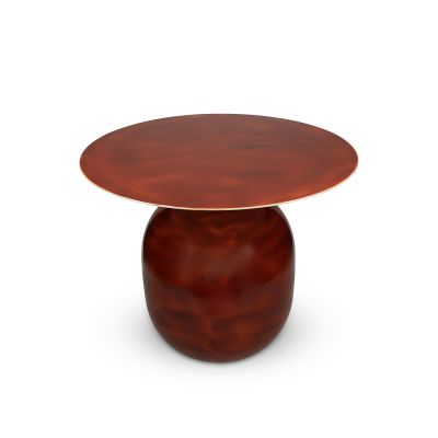 Bijzettafel 40xH52cm metaal red clay Mio