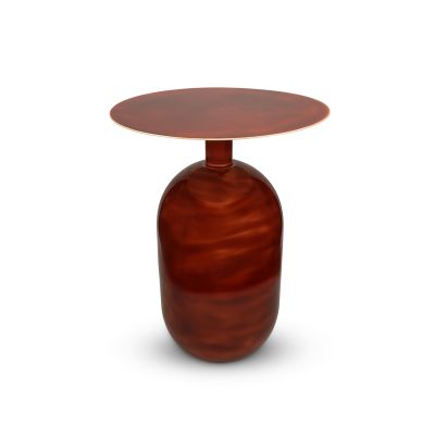 Bijzettafel 50xH40cm metaal red clay Mio