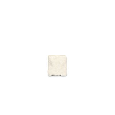 Kandelaar 8x8xH8cm marmer wit Opus