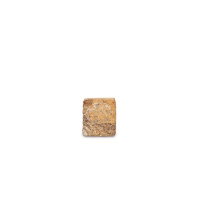 Kandelaar 8x8xH8cm marmer bruin Opus