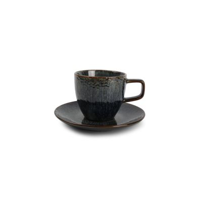 Tasse 20cl et soucoupe 14,5cm saphir Mielo