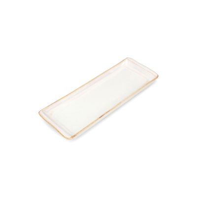 Serving dish 30,5x10,5cm white Artisan