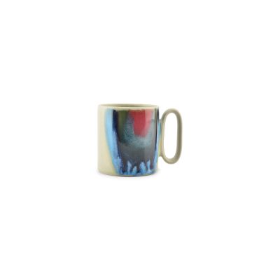 Mug 39cl green/rainbow Paint