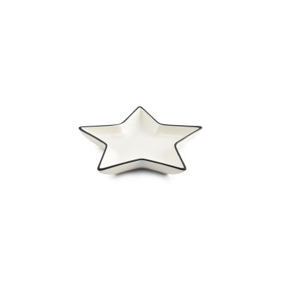 Bowl 15xH3cm star white Nero