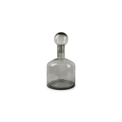 Vase mit stopfen 22xH40,5cm grau Fera